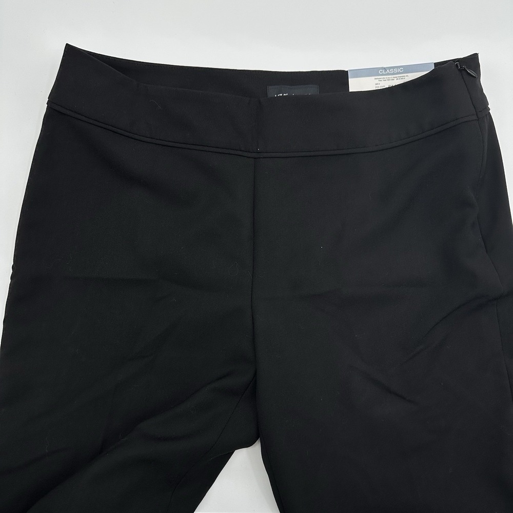 Liz Claiborne Career Classic Straight Leg Slimming‎ Black Pants Women's 10 NWT - Picture 2 of 13